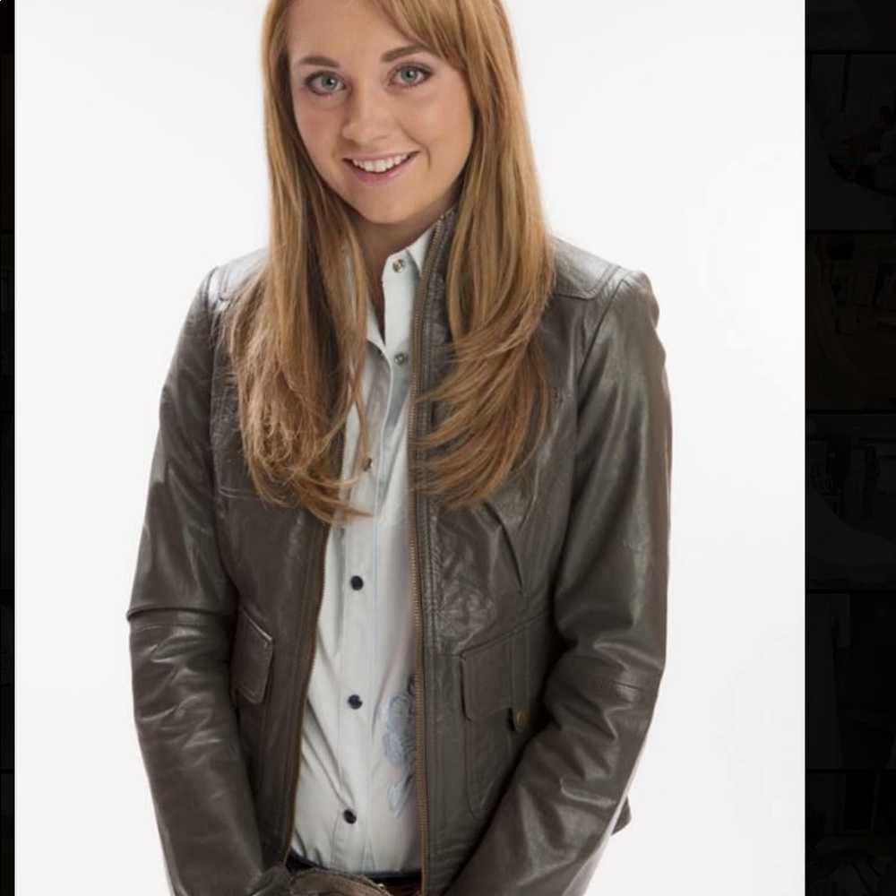 Zara TRF Leather Jacket (as worn by Amy Fleming on Heartland)